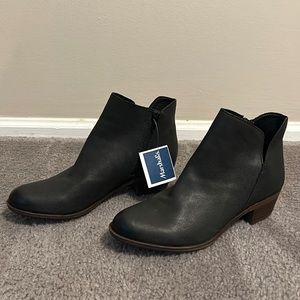 NWT Lucky Brand Black Leather Booties